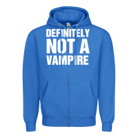 True Royal Definitely Not A Vampire merch Zipper Hoodie - longCreatives