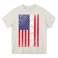 Cream Daddy American Flag Heavy Core Tee - Bettercallsaul