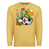 Antique Gold nurse   juneteenth Premium Sweatshirt - AdoDesignShop