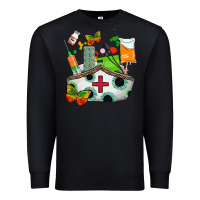 Black nurse   juneteenth Premium Sweatshirt - AdoDesignShop