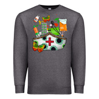 Charcoal Heather nurse   juneteenth Premium Sweatshirt - AdoDesignShop
