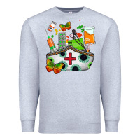 Heather Grey nurse   juneteenth Premium Sweatshirt - AdoDesignShop