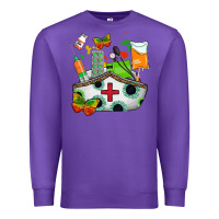 Purple nurse   juneteenth Premium Sweatshirt - AdoDesignShop