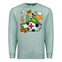 Seafoam nurse   juneteenth Premium Sweatshirt - AdoDesignShop