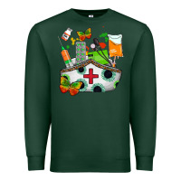 Sports Green nurse   juneteenth Premium Sweatshirt - AdoDesignShop