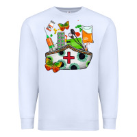 White nurse   juneteenth Premium Sweatshirt - AdoDesignShop