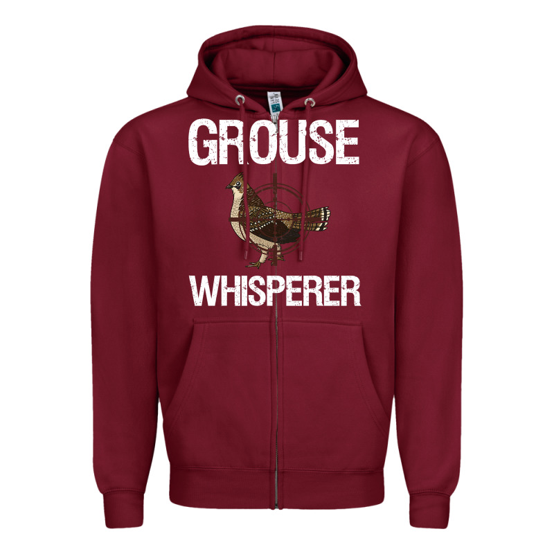 Ruffed Grouse Hunting Bird Spruce Grouse Zipper Hoodie by longCreatives | Teevron
