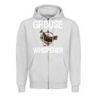 Dove Grey Ruffed Grouse Hunting Bird Spruce Grouse Zipper Hoodie - longCreatives