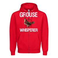 Red Ruffed Grouse Hunting Bird Spruce Grouse Zipper Hoodie - longCreatives