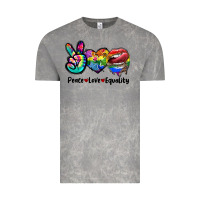 Cloud Rock Peace love equality LGBT+ Vintage Tee - CowGirlArtShop