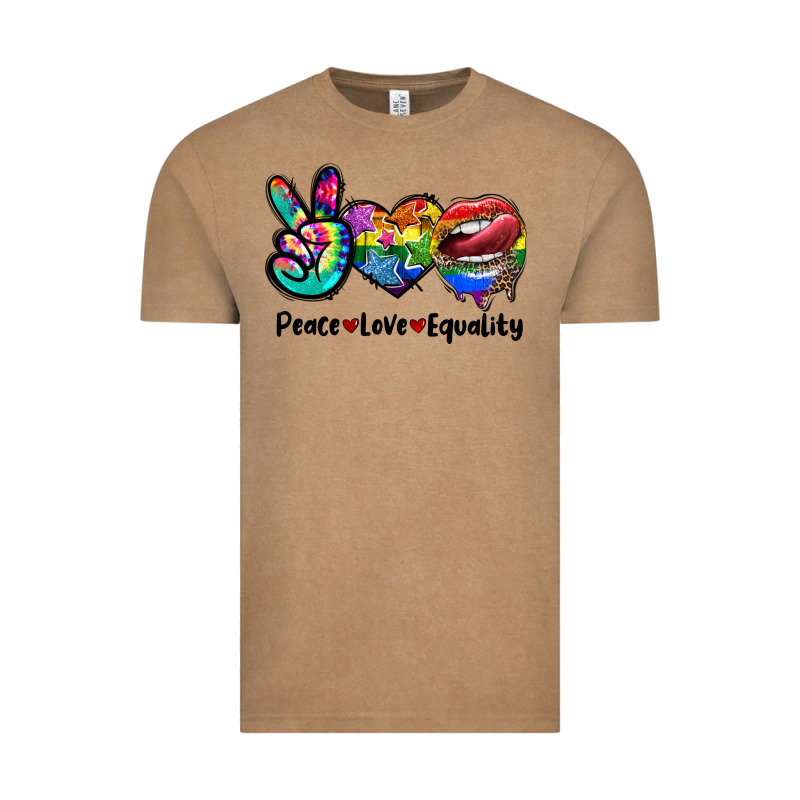 Peace Love Equality Lgbt+ Vintage Tee by CowGirlArtShop | Teevron