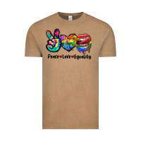 Vintage Coffee Peace love equality LGBT+ Vintage Tee - CowGirlArtShop