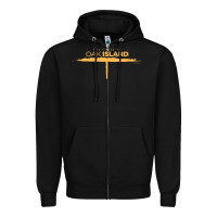 Black The Curse of Oak Island Comfortable Short Sleeve Zipper Hoodie - longCreatives