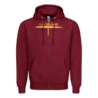 Burgundy The Curse of Oak Island Comfortable Short Sleeve Zipper Hoodie - longCreatives