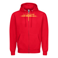 Red The Curse of Oak Island Comfortable Short Sleeve Zipper Hoodie - longCreatives