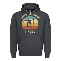 Smoke Skater - This Is How I Roll Retro Skateboard Gift Zipper Hoodie - longCreatives