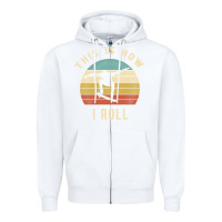 White Skater - This Is How I Roll Retro Skateboard Gift Zipper Hoodie - longCreatives