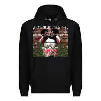 Black Little Miss Premium Hoodie - CowhideDigitalArt