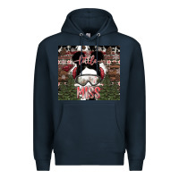 Navy Little Miss Premium Hoodie - CowhideDigitalArt