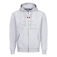 Heather Grey The Man The Moth The Legend Mothman Zipper Hoodie - longCreatives