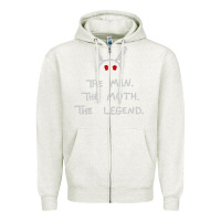 Oatmeal Heather The Man The Moth The Legend Mothman Zipper Hoodie - longCreatives
