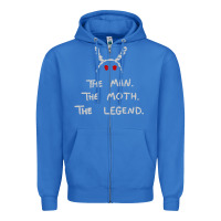 True Royal The Man The Moth The Legend Mothman Zipper Hoodie - longCreatives