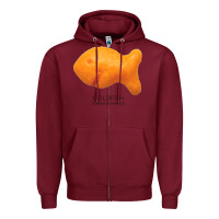 Burgundy Scientific Goldfish Zipper Hoodie - longCreatives