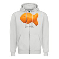 Dove Grey Scientific Goldfish Zipper Hoodie - longCreatives