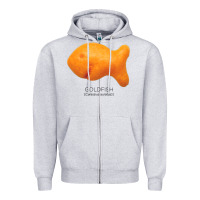 Heather Grey Scientific Goldfish Zipper Hoodie - longCreatives