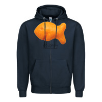 Navy Scientific Goldfish Zipper Hoodie - longCreatives