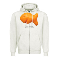 Oatmeal Heather Scientific Goldfish Zipper Hoodie - longCreatives