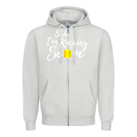 Dove Grey Scorekeeper Softball Team Scorebook Keeper Raglan Baseball Zipper Hoodie - longCreatives
