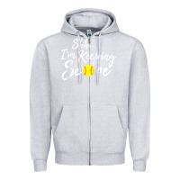 Heather Grey Scorekeeper Softball Team Scorebook Keeper Raglan Baseball Zipper Hoodie - longCreatives