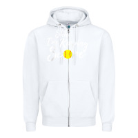 White Scorekeeper Softball Team Scorebook Keeper Raglan Baseball Zipper Hoodie - longCreatives