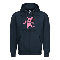Navy The Women Are Dancing Bear Smarter Zipper Hoodie - longCreatives