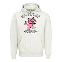Oatmeal Heather The Women Are Dancing Bear Smarter Zipper Hoodie - longCreatives