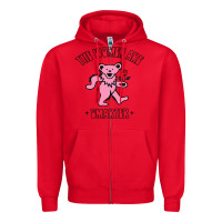 Red The Women Are Dancing Bear Smarter Zipper Hoodie - longCreatives