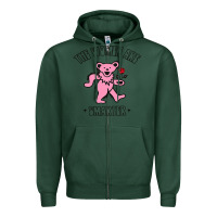 Sports Green The Women Are Dancing Bear Smarter Zipper Hoodie - longCreatives
