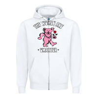 White The Women Are Dancing Bear Smarter Zipper Hoodie - longCreatives