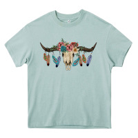 Arona Texas Longhorn Bull Skull Heavy Core Tee - JahusDesignShop