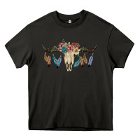 Asphalt Texas Longhorn Bull Skull Heavy Core Tee - JahusDesignShop