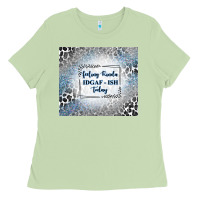 Matcha feeling kinda idgaf ish today with leopard and gli Ladies Tee - TumblerDesignByShophia