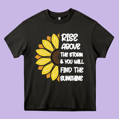 Rise Above The Storm You Will F And The Sunshine Heavy Core Tee Designed By Bettercallsaul