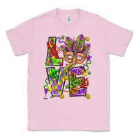 Bubblegum Pink Mardi Gras love Classic Tee - HowdyJamesFarm