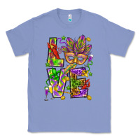 Colony Blue Mardi Gras love Classic Tee - HowdyJamesFarm