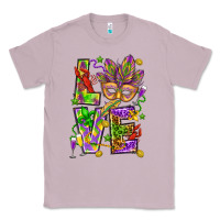 Lilac Mardi Gras love Classic Tee - HowdyJamesFarm