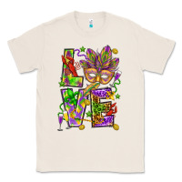 Natural Mardi Gras love Classic Tee - HowdyJamesFarm