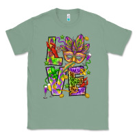 Sage Mardi Gras love Classic Tee - HowdyJamesFarm