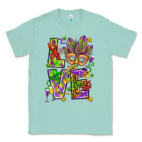 Seafoam Mardi Gras love Classic Tee - HowdyJamesFarm