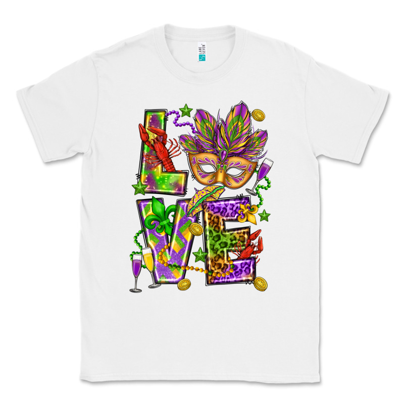 Mardi Gras Love Classic Tee by HowdyJamesFarm | Teevron